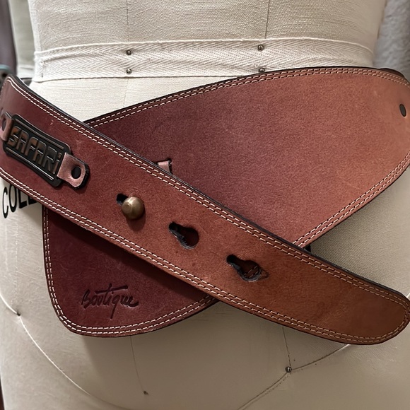 VINTAGE 70’s STATEMENT “Safari Boutique” BELT - Picture 4 of 8